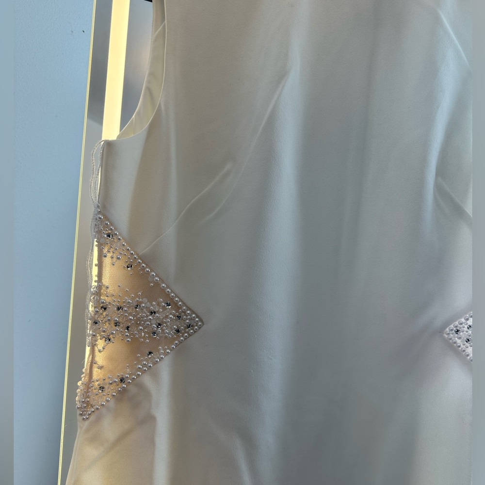 Adrianna Papell mini white dress